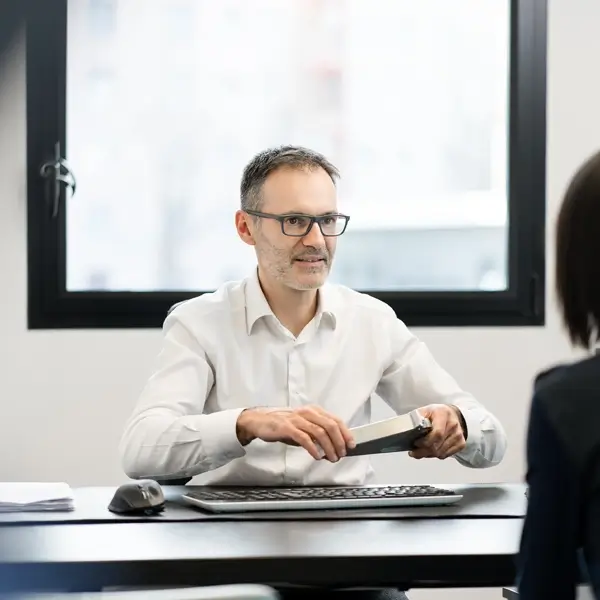 Jérôme Fluzin - dirigeant au travail